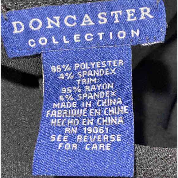 NWT Doncaster Collection Size 6 Dressy Black Tank Top Sleeveless Ruffle Front - Picture 7 of 9